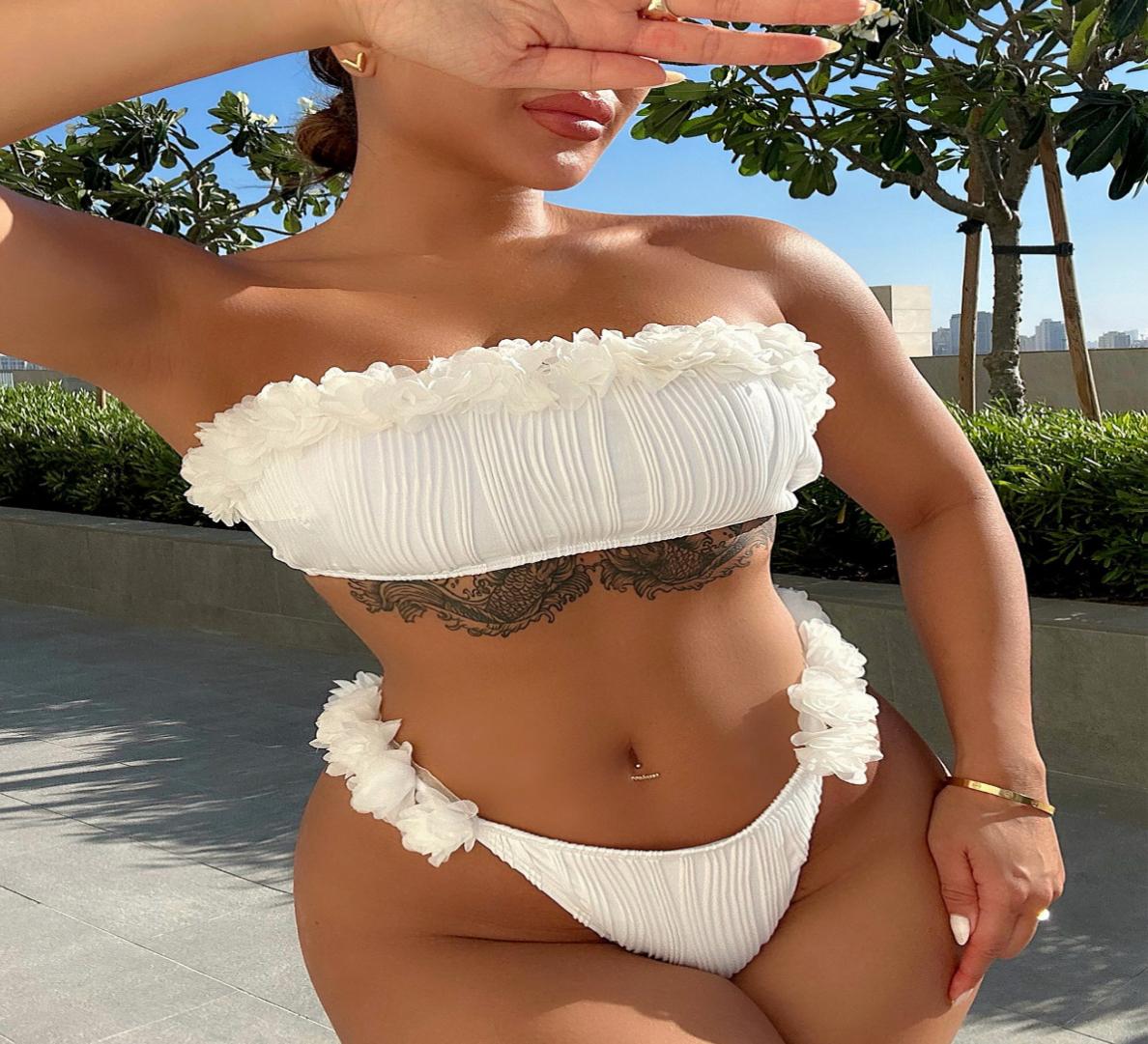 Two Piece Floral Swimsuit